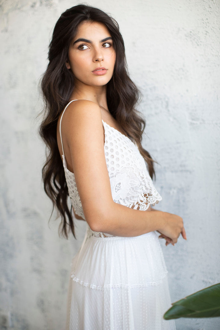 AVRIL BRIDAL CROP TOP  Wedding Dress - StudioSharonGuy