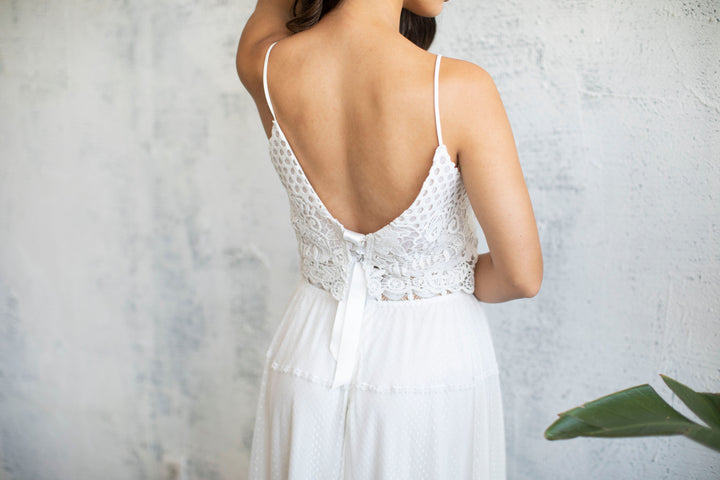 AVRIL BRIDAL CROP TOP  Wedding Dress - StudioSharonGuy