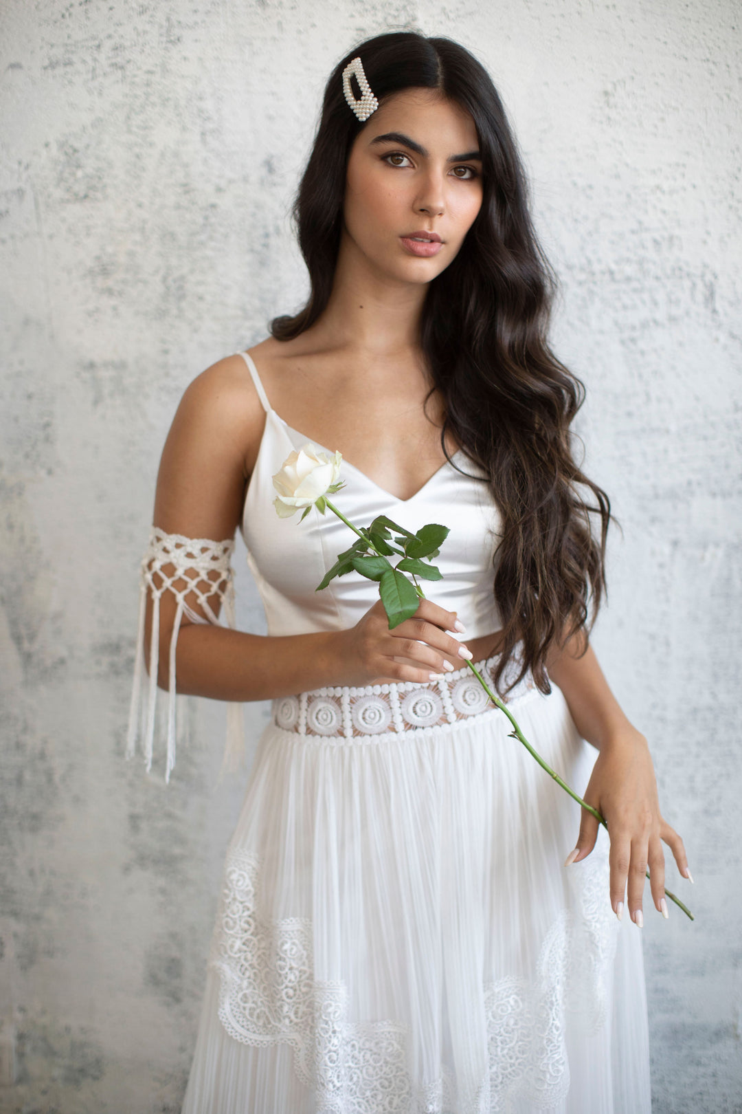 SILK SATIN BRIDAL TOP  Wedding Dress - StudioSharonGuy