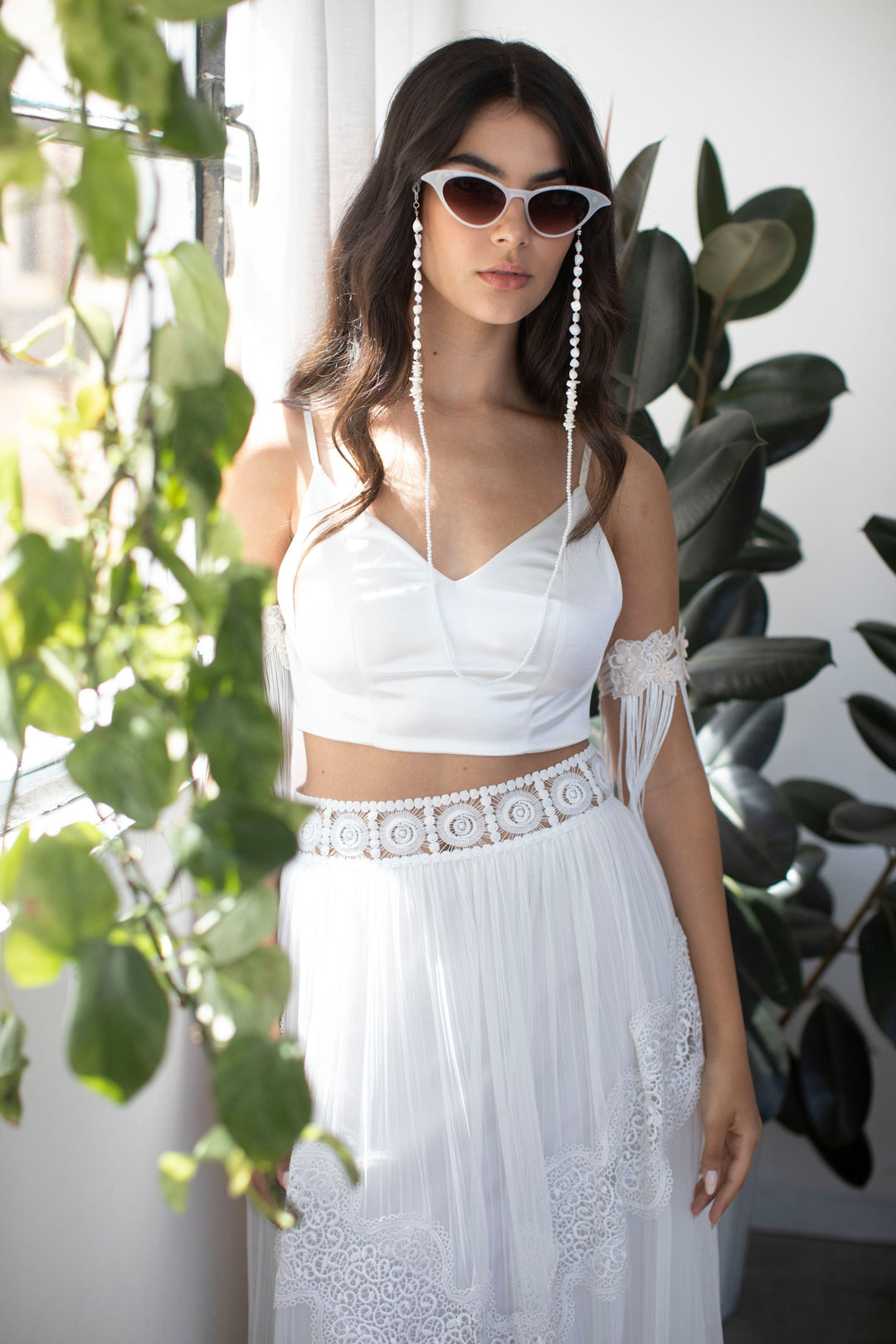 SILK SATIN BRIDAL TOP  Wedding Dress - StudioSharonGuy