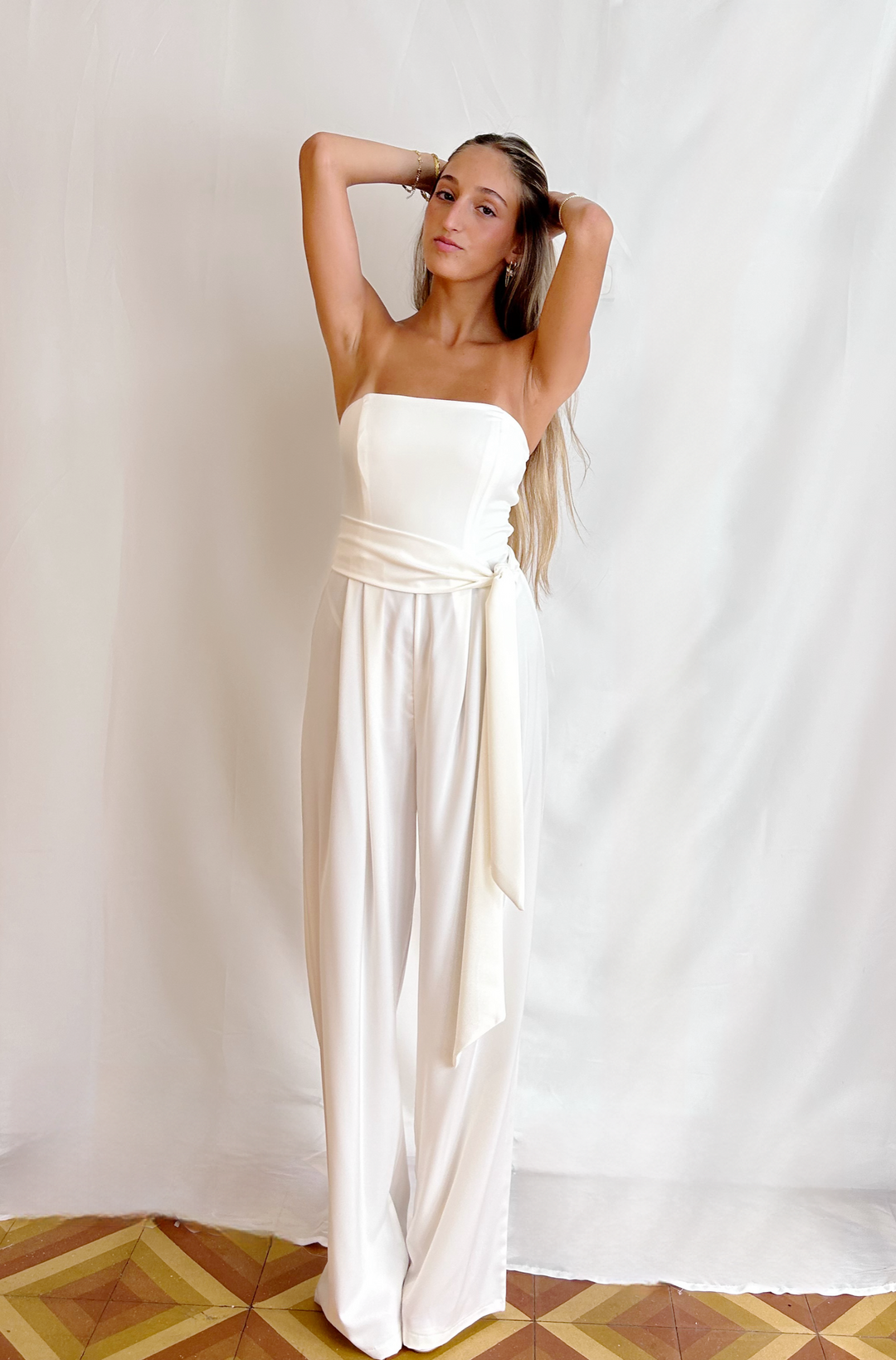 Ivory bridal jumpsuit deals