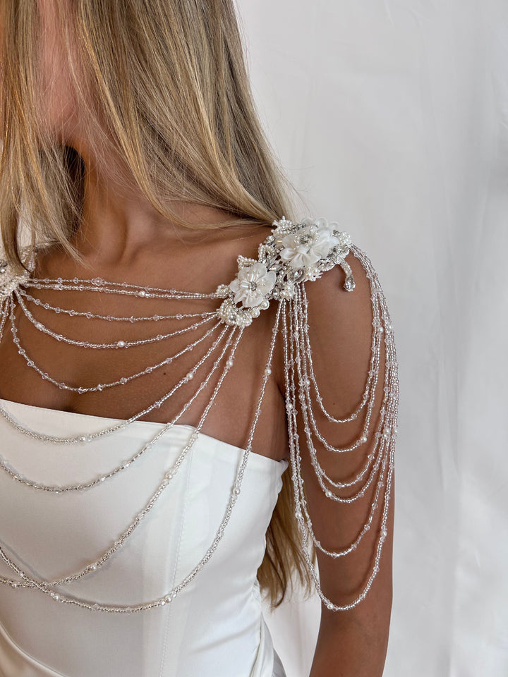 Ivory Bridal Jumpsuit  Wedding Dress - StudioSharonGuy