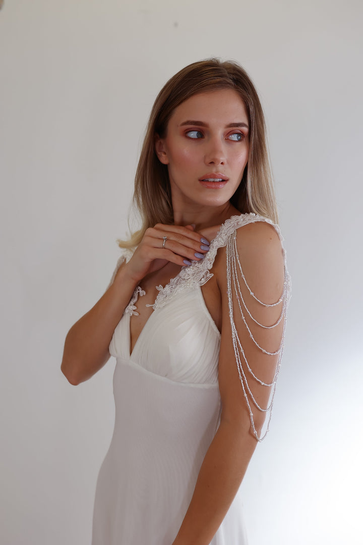 Stardust Symphony Bridal Sleeves  Arm bracelet - StudioSharonGuy
