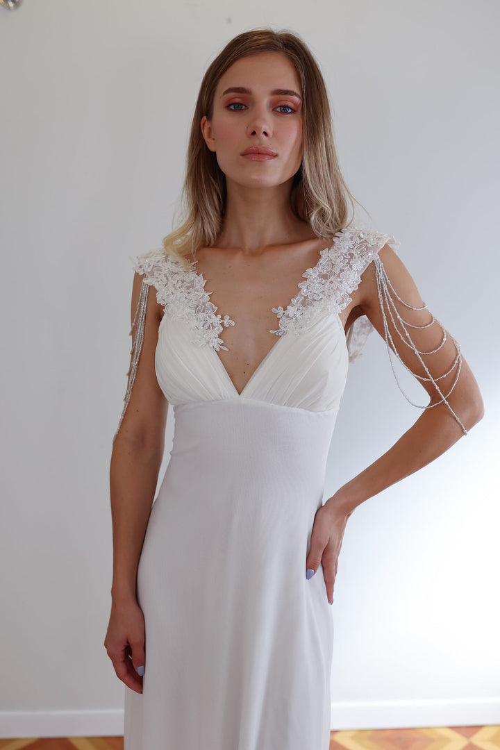 Stardust Symphony Bridal Sleeves  Arm bracelet - StudioSharonGuy