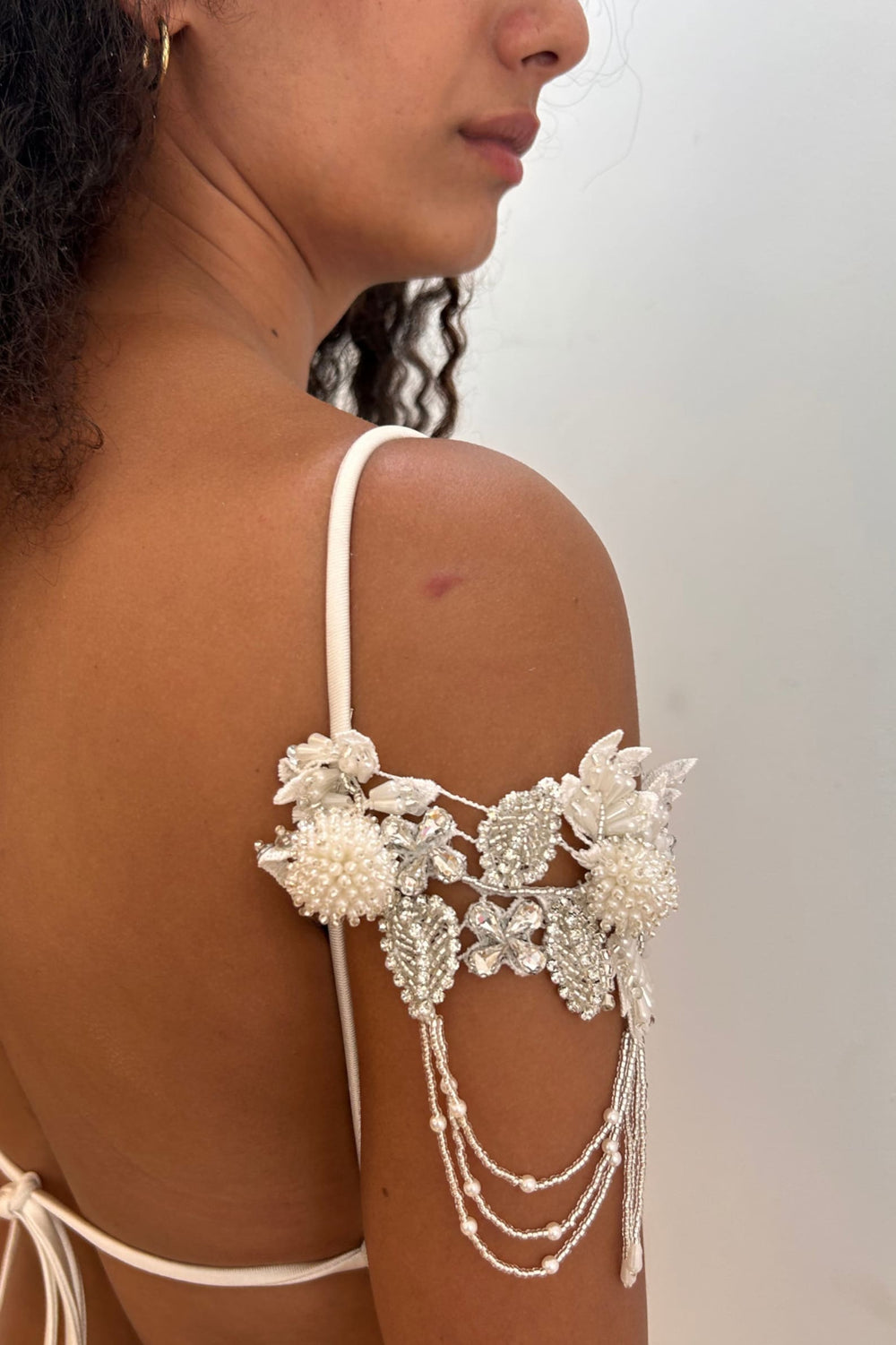 Celestial Cascade Bridal Sleeves  Arm bracelet - StudioSharonGuy