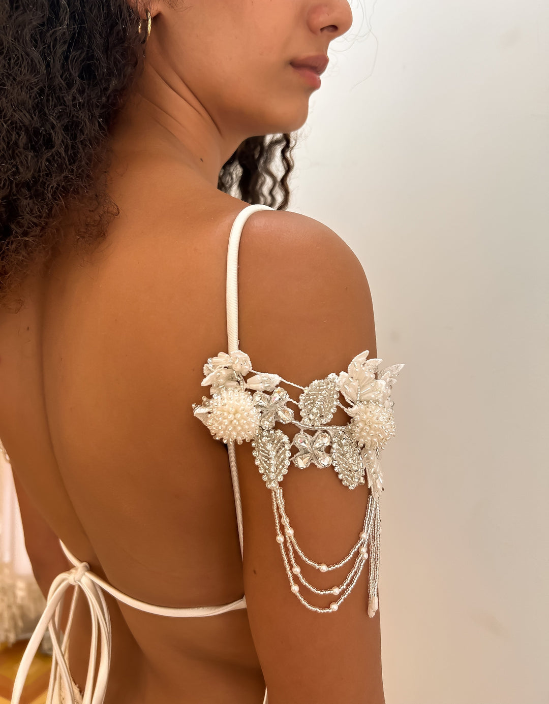 Celestial Cascade Bridal Sleeves  Arm bracelet - StudioSharonGuy