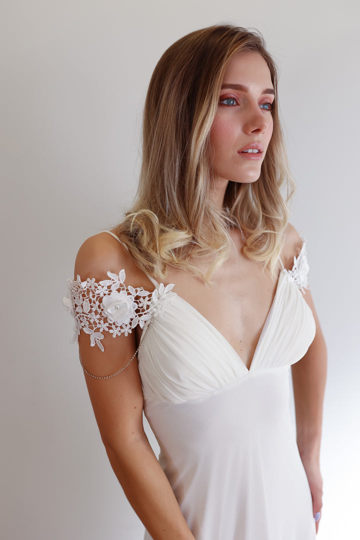 Off Shoulder Sleeves for Wedding Dress,  sleeve wedding dress - StudioSharonGuy