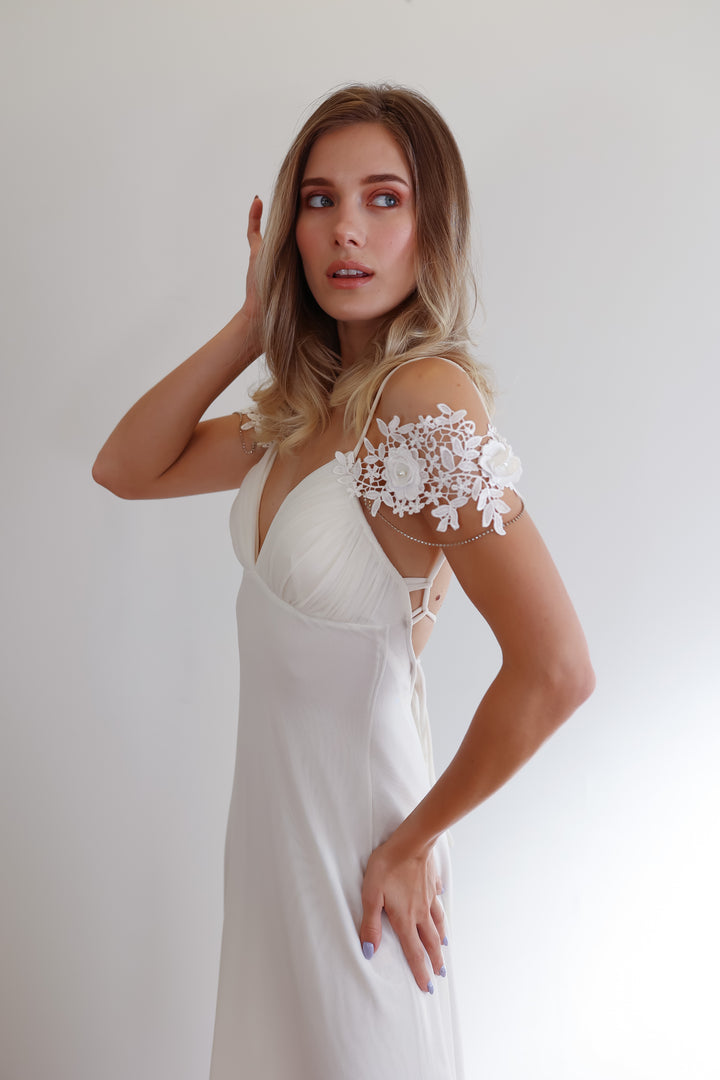 Off Shoulder Sleeves for Wedding Dress,  sleeve wedding dress - StudioSharonGuy