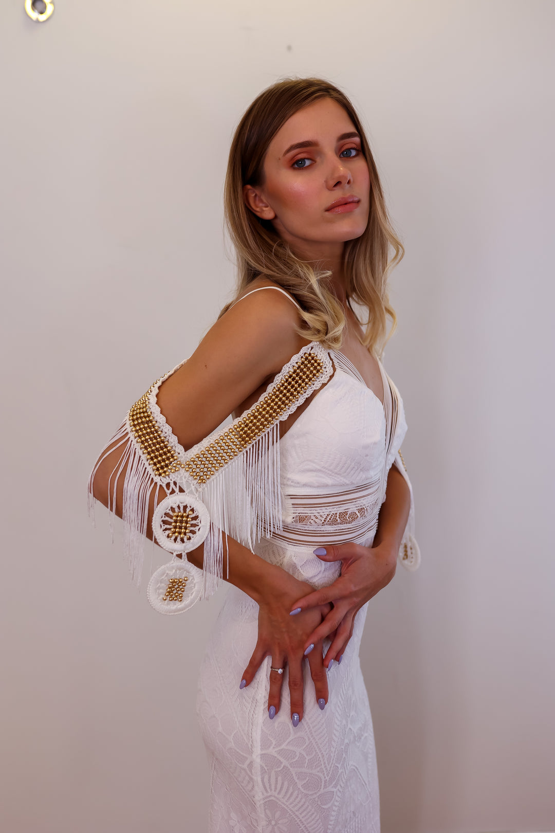 Crochet Boho Wedding Sleeves  sleeve wedding dress - StudioSharonGuy