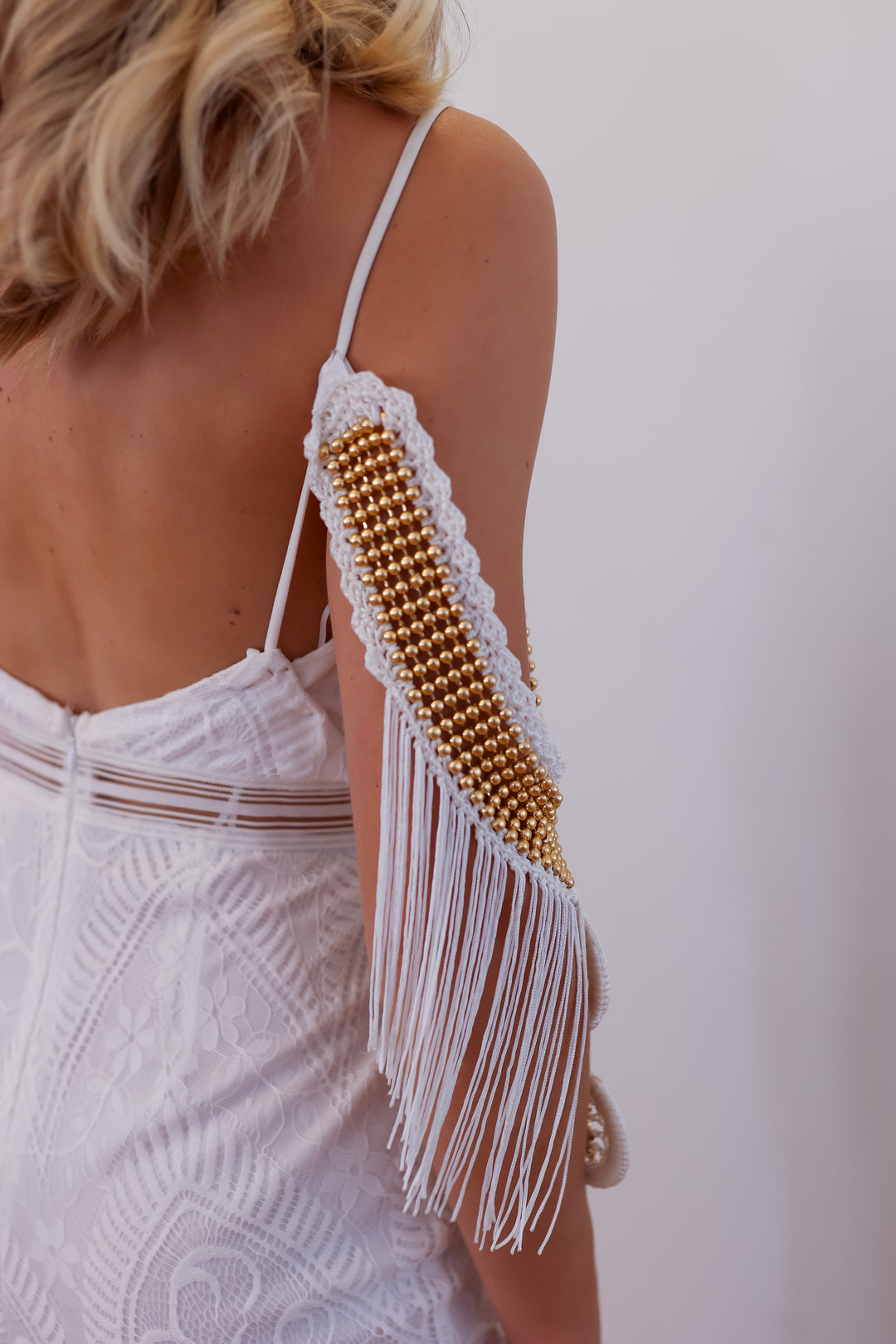 Crochet Boho Wedding Sleeves  sleeve wedding dress - StudioSharonGuy