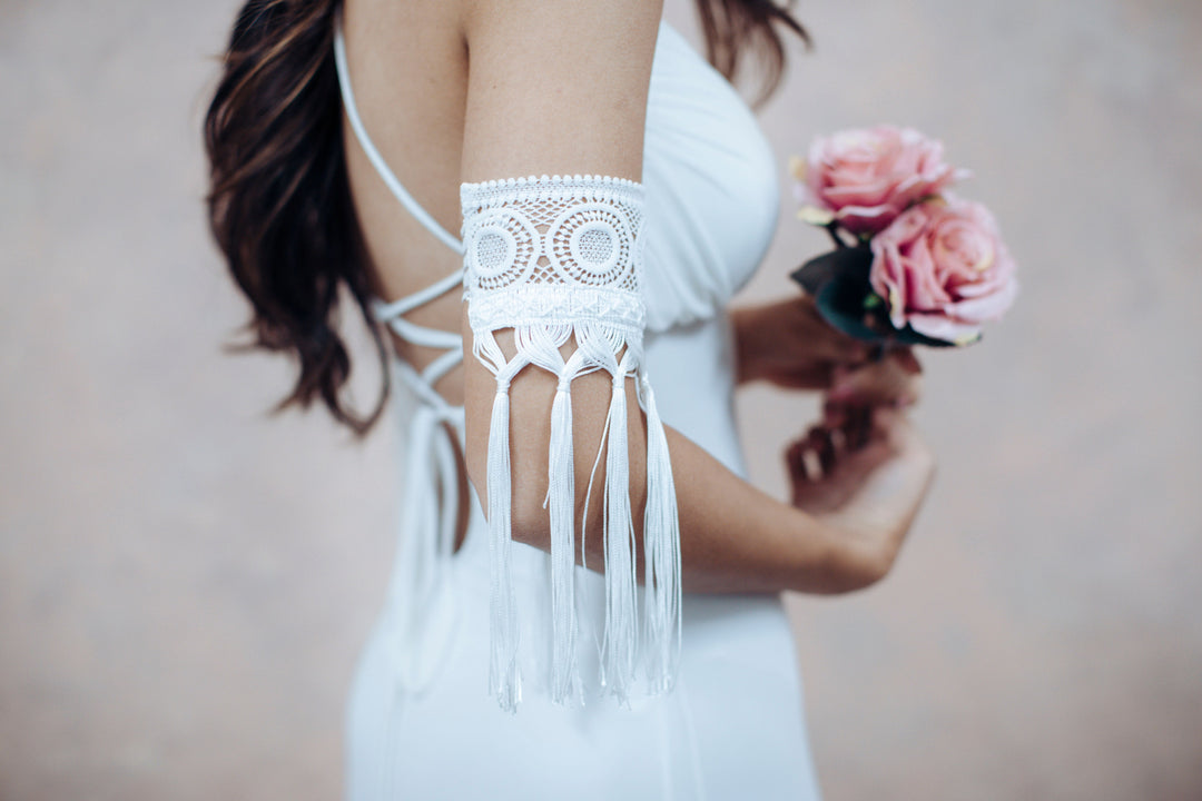 Boho Bracelet Cuff  Arm bracelet - StudioSharonGuy