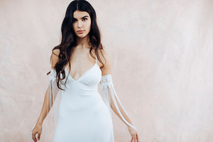 Wedding Dress Detachable Sleeve  Arm bracelet - StudioSharonGuy