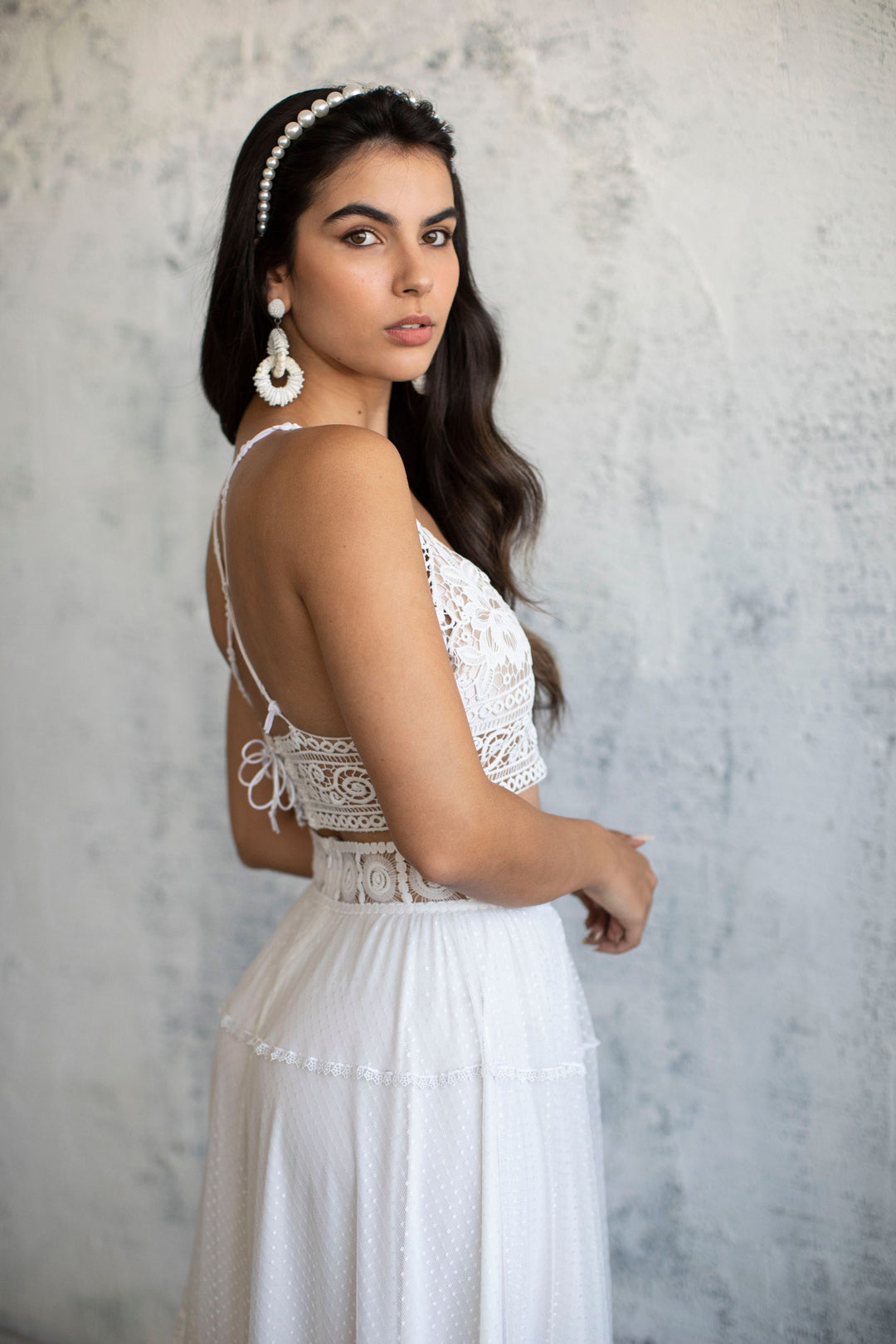 LIRI LACE BRIDAL TOP  Wedding Dress - StudioSharonGuy