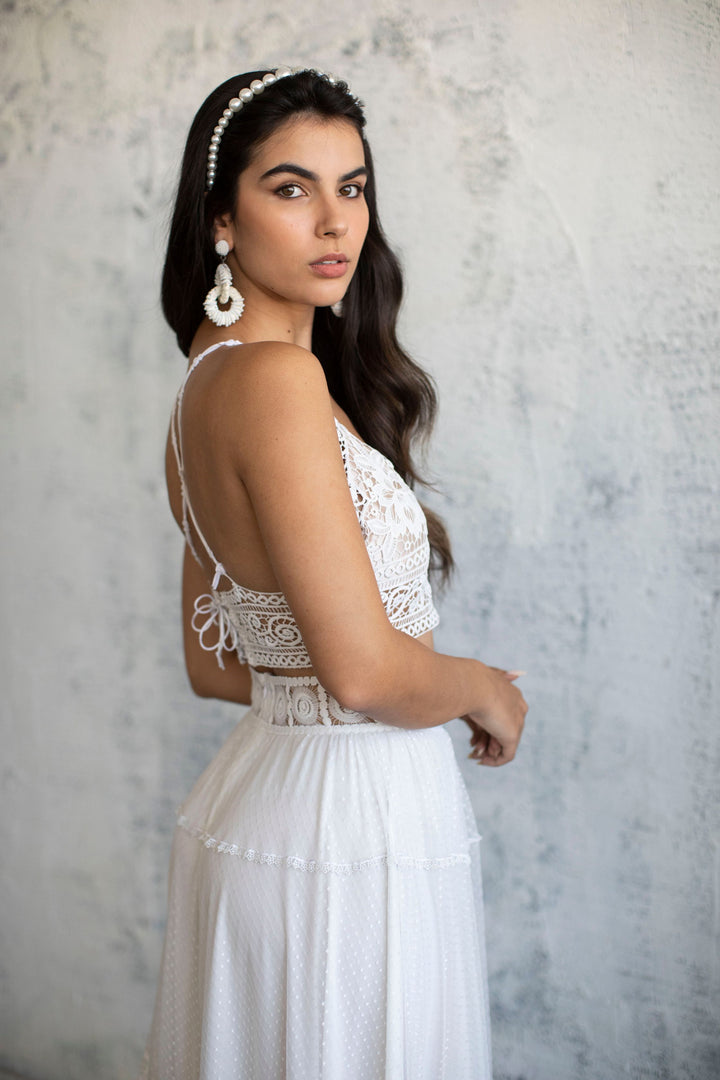 LIRI LACE BRIDAL TOP  Wedding Dress - StudioSharonGuy